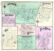 Attica, Caroline, Carrothers, Lodi, Kansas, Springville, Flat Rock, Seneca County 1874